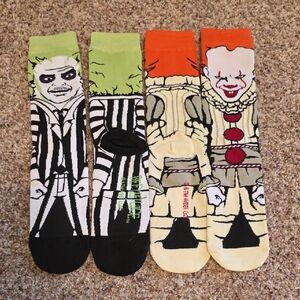 Beetlejuice & Chucky Socks